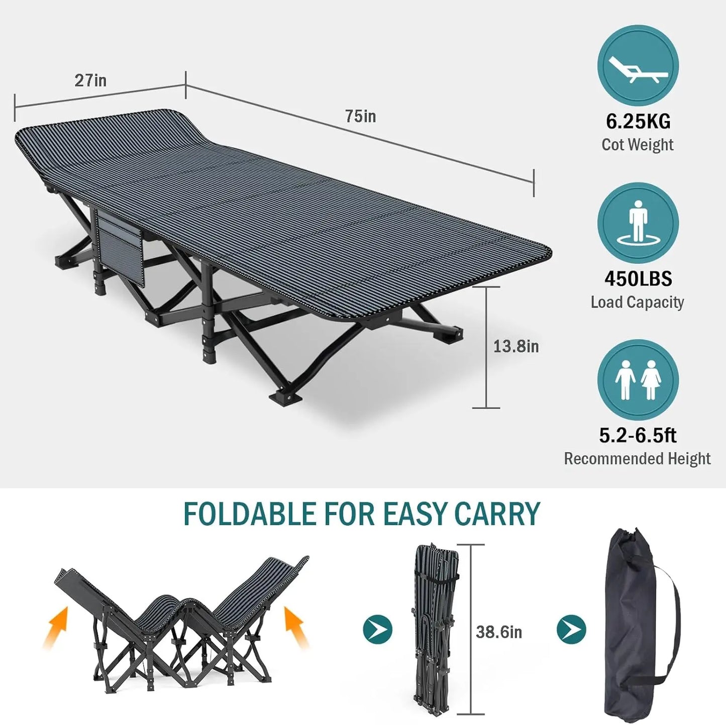 Folding Cot for Adults